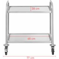 Carrito de Cocina de Acero Inoxidable RCSW 2.1H Transporte Permanente con 4 Ruedas - details 6