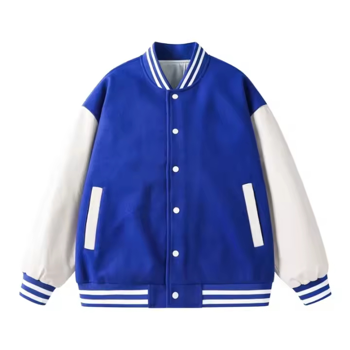Chaqueta de béisbol de moda y estuche de alta calidad con parches deportivos. - 1