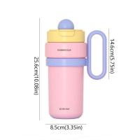 Taza térmica de doble bebida de 900ml, taza con pajita de gran capacidad de acero inoxidable, cómoda Taza Termo portátil que mantiene el frío y el calor - details 0