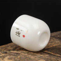 Taza única de degustación de maestría, juego de té Dehua Yangzhi Jade Kung Fu, regalo conveniente - details 3