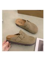 Pantuflas retro de corcho con suela gruesa de 4.5 pulgadas para mujer, primavera 2025 - details 4
