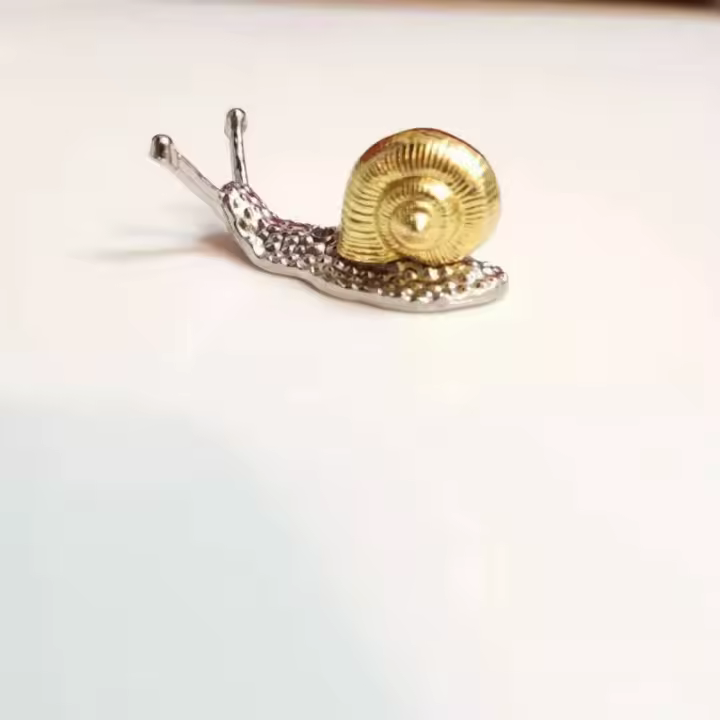 Caracol de aleación creativa, adornos pequeños, bonsái, artesanía de incienso, decoración del hogar - 1