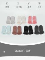 Calcetines de algodón transpirables con espalda descubierta, medias profesionales antideslizantes para Yoga, Pilates, baile, Fitness, deportes, Color sólido - details 28