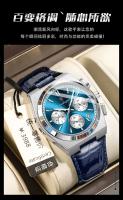 Nuevo reloj de cuarzo ultrafino con correa multifuncional para hombre de la marca suiza - details 14