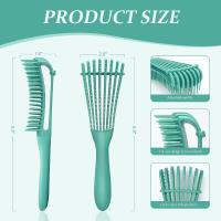 1 Pcs Hair Care Wet Detangling Brush - Octopus Hollow Structure Hair Brushes For Women No Pain Massageable Scalp Curly Hair - details 0