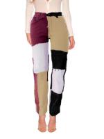 Pantalones vaqueros de moda para mujer Pantalones de mezclilla con estilo con cinturón y bolsillos - details 9