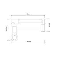 Grifo de Cocina Plegable de Acero Inoxidable 304 Montado en la Pared, Grifo de Fondo Frío, Grifo de Relleno de Ollas - details 9