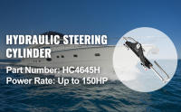 SucceBuy Cilindro de dirección hidráulica HC4645H Montaje frontal, se adapta a barcos de hasta 150 HP, dirección marina fueraborda, componente de dirección hidráulica - details 0