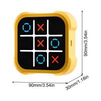 Juegos de mesa TIC-TAC-TOE eléctrico 3 en 1, juego educativo de mano con perno, juego de mesa de rompecabezas Montessori para crecimiento de memoria, juego para niños - details 0