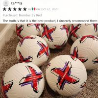 Balón de fútbol profesional de tamaño 5, resistente y seguro, fabricado en material PU, ideal para entrenamiento y diversión - details 0