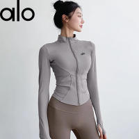 ALO YOGA nueva chaqueta mujer slim fit YOGA ropa manga larga ciclismo al aire libre protección solar running fitness top mujer verano - details 0