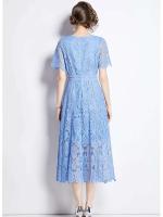 Elegante Vestido de Verano de Encaje Vintage JAMERARY Manga Corta, Espalda Elegante, Moda para Mujeres - details 8