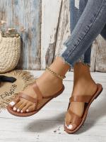 Zapatillas planas de moda casual para primavera-verano 2025 Uso hogareño y al aire libre sin cordones Combinables con todo Vacaciones en la playa - details 17