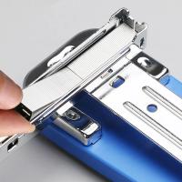 Grapadora escolar rotativa de 360 ​​grados, grapadora de alta resistencia, grapadora larga sin esfuerzo, suministros de encuadernación de libros para oficina - details 4