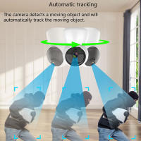 Cámara de Seguridad Inteligente Tuya Mini Wireless, Auto Tracking, Vigilancia para el Hogar, Monitor de Bebé, Visión Nocturna Interiores y Exteriores - details 7