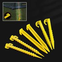 Herramienta de plástico para tienda de campaña, clavijas de apoyo para clavos, accesorios para tienda de campaña, gancho de plástico, 5/10 piezas - details 2