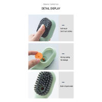 Cepillo de limpieza redondo multifuncional con cerdas suaves para zapatos y ropa. Hecho en China. - details 13