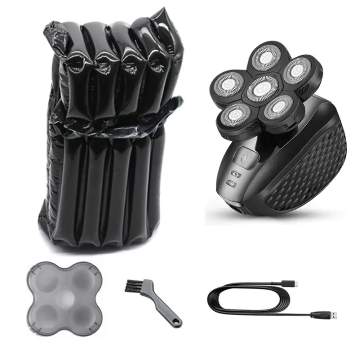 Afeitadora eléctrica 5 en 1, conjunto de aseo masculino, Maquinilla de afeitar para calvo recargable - 1