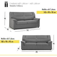 |   Sofá Molo Tribeca 2 Plazas |   Máximo Relax Confort |   140 x 98 x 90 cm Color Gris - details 13