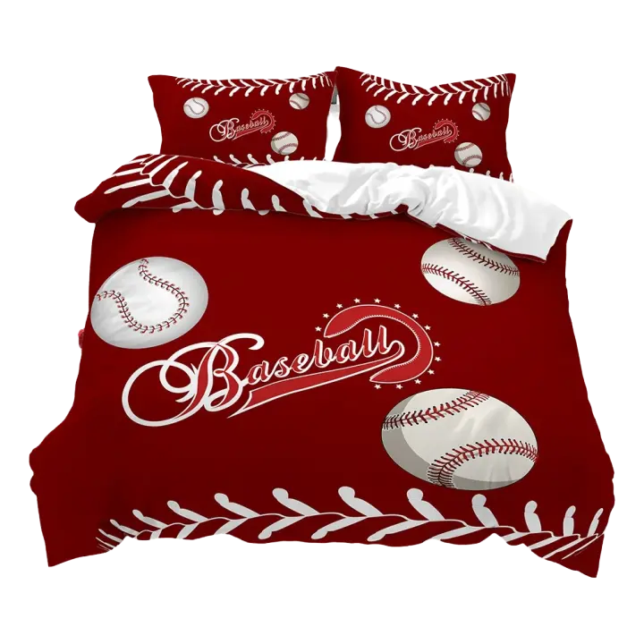 Juego de funda nórdica de baloncesto, juego de cama con fondo de relámpago naranja fresco, tamaño King Queen para niños y adolescentes, funda de edredón de poliéster - 1