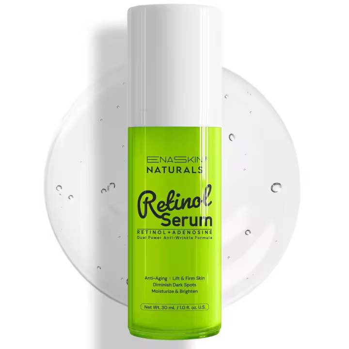 Enaskin Naturals Retinol Serum Face: relleno antiarrugas para arrugas profundas, manchas oscuras y reafirmante del cuello con ácido hialurónico, 1 - 1