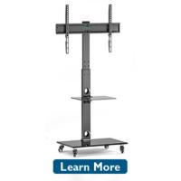 Soporte TV Ruedas para Pantallas de Plasma/LCD/LED de 30-70 Pulgadas hasta 40 kg, Soporte TV Suelo con 6 Ajustes de Altura Ajustable de Vidrio Templado de 3 Niveles, MAX VESA 600x400 mm - details 13