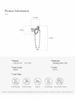 Pendientes de Clip de Plata Esterlina S925 ArgentFlow Diseño de Lazo de Moda Sin Alergias para Mujeres Joyería de Metal de China - details 2