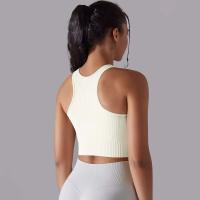 Hamidou-Sujetador deportivo para mujer, ropa interior de gimnasio, hilo Sexy, informal, a rayas, sin costuras, Top ajustado para gimnasio - details 13