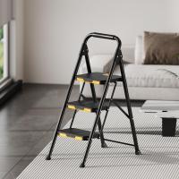Escalera de Acero Plegable de 3 Peldaños con Seguridad Bloqueada Carga hasta 360kg - details 5