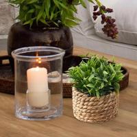Plantas artificiales de Eulyptus, material de pila de hierba tejida de 11cm, decoración del hogar - details 25