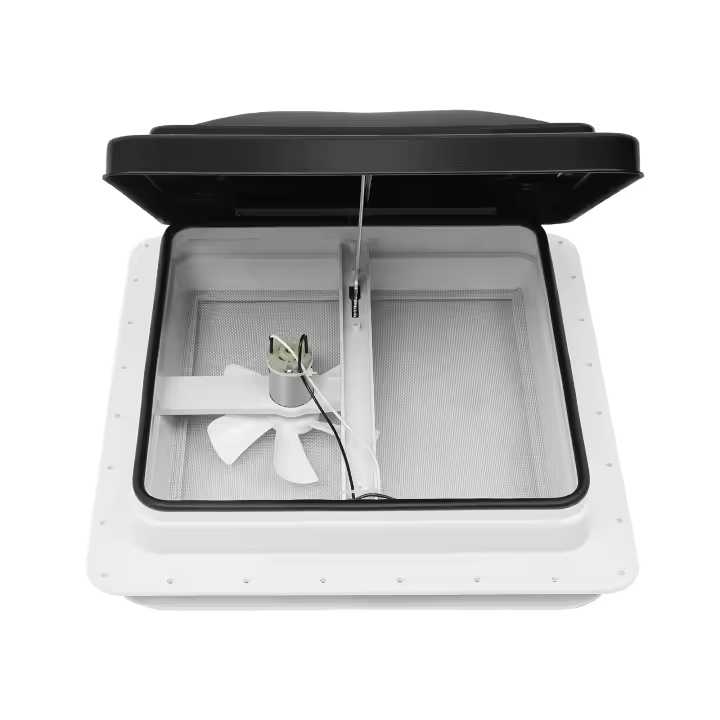 Escotilla de Techo para Caravana 42 × 42 cm Claraboya Tragaluz Caravana Autocociente con Sellador Dekalin Tornillos para Caravanas - 1