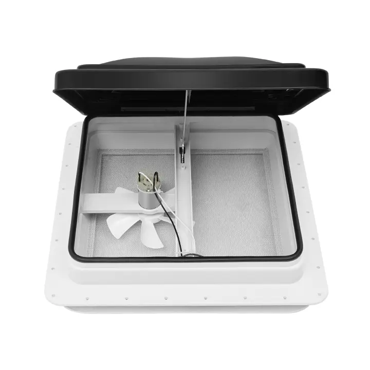 Escotilla de Techo para Caravana 42 × 42 cm Claraboya Tragaluz Caravana Autocociente con Sellador Dekalin Tornillos para Caravanas - 1