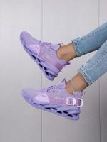 Gran oferta de zapatillas informales moradas a la moda, zapatillas para correr con cuchilla para hombre y mujer, talla grande 48, zapatillas deportivas ligeras y transpirables, zapatillas deportivas de malla para hombre - details 44