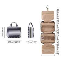 Neceser de viaje E74B para mujer, organizador grande de cosméticos y maquillaje con gancho para colgar, organizadores de almacenamiento - details 5