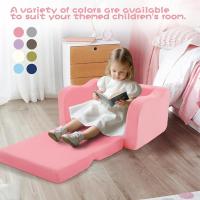 Sofá infantil plegable, cómodo sofá cama para niños pequeños, sofá cama 2 en 1 para esquina acogedora, habitación infantil, minisofá con función de dormir para niños y niñas, color verde - details 19