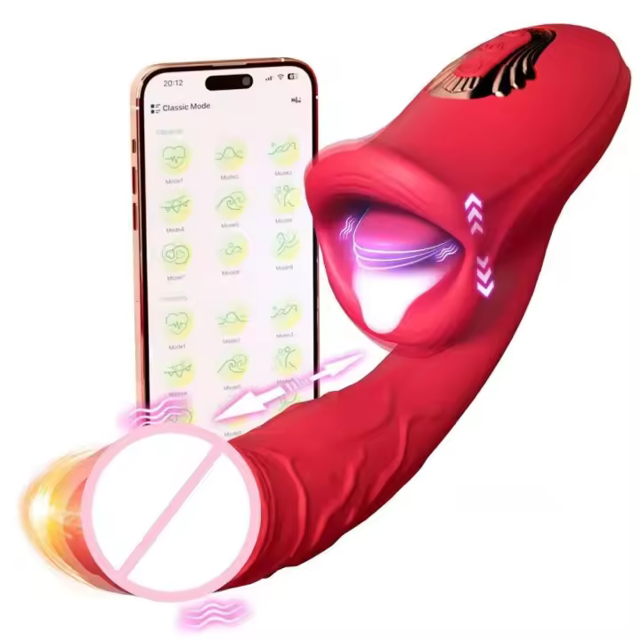 Leten-vibradores consoladores realistas para mujer, vibrador de punto G, lengua, lamiendo pezón, clítoris, estimulador de vibraciones, Juguetes sexuales para adultos 18 - 1