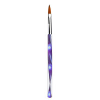 Pluma de Manicura de Cabeza Plana Suave Políso de Uñas Fototerapia para Decoración de Uñas de Dedos - details 7