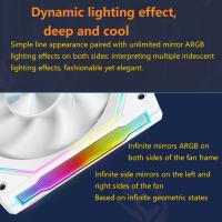 Ventilador de Enfriamiento para Ranura de CD Xuanfengxia de 12cm con Control Sincronizado de Iluminación ARGB - Radiador Silencioso para Escritorio de PC para Mejora de la Disipación del Calor, Diseño de Lente Colorido y Vibrante, Compatible con Sistemas - details 3