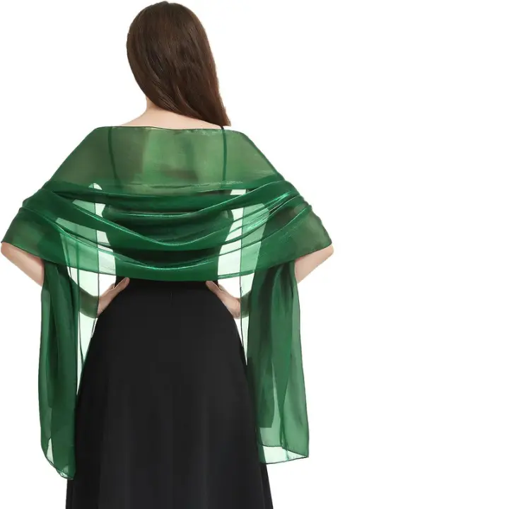 Bufanda de mujer Mantón de moda Pañuelo brillante elegante Ceremonia de fiesta de boda Evento de noche - 1