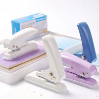 Perforadora de un solo orificio de 6mm, perforadora de agujeros redonda portátil multiusos, ayuda para perforar agujeros, suministros de encuadernación para oficina y escuela Kawaii, papelería - details 3