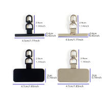 Cordón Universal de Metal para Teléfono Correa de Acero Inoxidable para Móviles con Clips de Parche - details 1