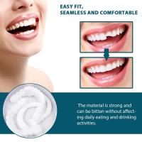 Eelhoe, 1 par, dentaduras postizas ajustables para blanquear los dientes, sonrisa perfecta temporal, cuidado de la higiene bucal, carillas dentales, juego de dientes falsos - details 2