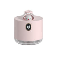 Mini humidificador para mascotas, carga USB, luz nocturna silenciosa, Gran Salida de niebla, pantalla digital grande, potencia visible - details 2