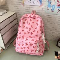 Mochila con lazo de nailon, bolso escolar ligero de gran capacidad para estudiantes, bolsa de almacenamiento, bolso de hombro para adolescentes de estilo japonés, viaje - details 6