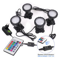 Luces subacuáticas LED RGB, lámpara impermeable, 36LED, punto de luz para piscina, fuentes, estanque, agua, jardín, acuario - details 0