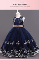Vestido de noche largo para niñas, estilo princesa, para espectáculos, cumpleaños y eventos. - details 14