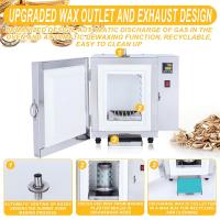 900 ℃   Horno de fundición de joyería, horno de desgaste, 1500W, calefacción de 4 zonas, Control PID Digital para molde de yeso de cera, Metal, 15x15x20cm - details 9