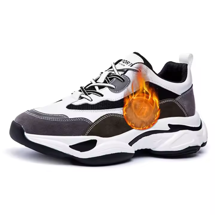 Nuevas zapatillas de malla, zapatos casuales de moda, plataforma interior que realza los zapatos de papá. - 1