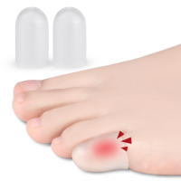 Protector de Pie de Silicona Suave para Callos y Bernugas Herramienta de Alivio del Dolor de Mano y Dedo Par de Pares - details 1