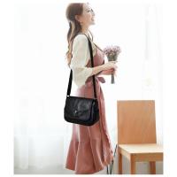 Bolsos de hombro de cuero suave Vintage para mujer, bolsos de lujo, paquete de diseñador, bolso cruzado pequeño, 2021 - details 15